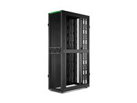 APC NetShelter SX Gen 2 - Rack skåp - 2258 H x 600 B x 1200 D mm, med sidor - golvstående - svart - 48U - 19" - TAA-kompatibel - för P/N: SC500RM1U, SMT1000RM1U, SMT750RM1U, SMT750RM2UCNC, SRTL2K2RM1UWC, SRTL3KRM1UIC AR3307B2