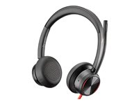 HP Poly Blackwire 8225 - Blackwire 8200 series - headset - på örat - kabelansluten - aktiv brusradering - USB-C - svart - Zoomcertifierad 772K4AA