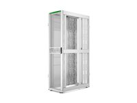 APC NetShelter SX Gen 2 - Rack skåp - 2258 H x 600 B x 1200 D mm, med sidor - golvstående - vit - 48U - 19" - TAA-kompatibel - för P/N: SC500RM1U, SMT1000RM1U, SMT750RM1U, SMT750RM2UCNC, SRTL2K2RM1UWC, SRTL3KRM1UIC AR3307W2