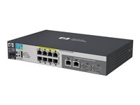 HPE Aruba 2915-8G-PoE - Switch - Administrerad - 8 x 10/100/1000 + 2 x kombinations-Gigabit SFP - skrivbordsmodell - PoE J9562A#ABB