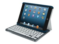 Logitech Keyboard Folio mini - Tangentbord och foliefodral - Bluetooth - nordisk - mystic blue 920-005336
