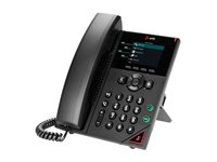 HP Poly VVX 250 - VoIP-telefon - 3-riktad samtalsförmåg - SRTP, SIP, SDP, RTP - 4 linjer - svart - offentliga sektorn GSA - TAA-kompatibel 89B64AA#AC3