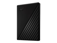 WD My Passport WDBYVG0010BBK - Hårddisk - krypterat - 1 TB - extern (portabel) - USB 3.2 Gen 1 - 256 bitars AES - svart WDBYVG0010BBK-WESN