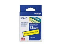 Brother TZe-631 - Standardlim - svart på gult - Rulle (1,2 cm x 8 m) 1 kassett(er) bandlaminat - för Brother PT-D210, D600, H110; P-Touch PT-1005, D410, D450, D460, D610, E550, H110, P900 TZE631