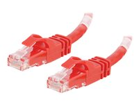 C2G Cat6 Booted Unshielded (UTP) Network Patch Cable - Patch-kabel - RJ-45 (hane) till RJ-45 (hane) - 50 cm - UTP - CAT 6 - formpressad, hakfri, tvinnad - röd 83445