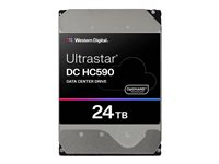 WD Ultrastar DC HC590 - Hårddisk - datacenter - 24 TB - inbyggd - 3.5" - SAS 12Gb/s - 7200 rpm - buffert: 512 MB 1ES2737