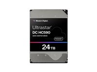 WD Ultrastar DC HC590 0F65642 - Hårddisk - datacenter - 24 TB - inbyggd - 3.5" - SATA 6Gb/s - 7200 rpm - buffert: 512 MB 0F65684
