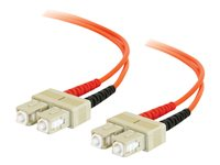 C2G - Patch-kabel - SC-läge (multi-mode) (hane) till SC-läge (multi-mode) (hane) - 30 m - fiberoptisk - 62,5/125 mikron - formpressad 85026