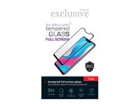 Insmat Exclusive - Skärmskydd för mobiltelefon - helskärm - 2.5D - glas - ramfärg svart - för HMD Skyline 861-1552