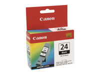 Canon BCI-24BK - 2-pack - svart - original - bläcktank - för i45X; MultiPASS MP390; PIXMA iP1000, iP1500, iP2000, MP110, MP130; S200; SmartBase MP360 6881A009