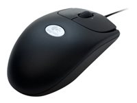 Logitech Optical Mouse RX250 - Mus - höger- och vänsterhänta - optisk - 3 knappar - kabelansluten - PS/2, USB - svart - OEM 910-000199