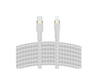 Belkin BOOST CHARGE - Lightning-kabel - 24 pin USB-C hane till Lightning hane - 3 m - vit CAA011BT3MWH