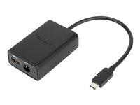 Targus Multiplexer Dongle - USB-adapter - USB, power DC jack (hona) till 24 pin USB-C (hane) - USB Power Delivery (60W) - svart - Europa - för Targus Universal USB 3.0 DV2K, USB 3.0 ACA41EUZ