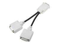 HP DMS-59 To Dual DVI Y-Cable Adapter - DVI-adapter - DMS-59 (hane) till DVI-D (hona) - 20 cm - för AMD FirePro 2270, FirePro W7000, Radeon HD 6350; EliteDesk 700 G1; NVS 300, 315 DL139A