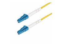 StarTech.com 3m (9.8ft) LC to LC (UPC) OS2 Single Mode Simplex Fiber Optic Cable, 9/125µm, Laser Optimized, 40G/100G, Bend Insensitive, Low Insertion Loss - LSZH Fiber Patch Cord (SPSMLCLC-OS2-3M) - Patch-kabel - LC/UPC enkelläge (hane) till LC/UPC enkelläge (hane) - 3 m - 2 mm - fiberoptisk - simplex - 9 / 125 mikrometer - OS1/OS2 - halogenfri, passiv, dubbelriktad - gul SPSMLCLC-OS2-3M