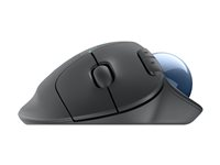 Logitech Ergo Series ERGO M575S - Styrkula - ergonomisk - optisk - 5 knappar - trådlös - Bluetooth, 2.4 GHz - Logitech Logi Bolt USB-mottagare - grafit 910-007029