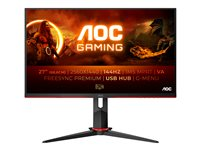 AOC Gaming Q27G2U/BK - G2 Series - LED-skärm - QHD - 27" Q27G2U/BK