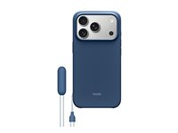 Beats - Baksidesskydd för mobiltelefon - med fällbart ställ - MagSafe-kompatibilitet - polykarbonat - bedrock blue - för iPhone 17 Pro MGTP4LL/A