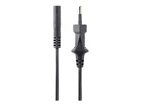 StarTech.com 2m (6ft) Laptop Power Cord, EU Plug to C7, 2.5A 250V, 18AWG, Notebook / Laptop Replacement AC Power Cord, Printer/Power Brick Cord, Europlug to IEC 60320 C7 - Laptop Charger Cable, Black (752E-2M-POWER-LEAD) - Strömkabel - Eurokontakt (P) till power IEC 60320 C7 - AC 250 V - 2.5 A - 2 m - svart 752E-2M-POWER-LEAD