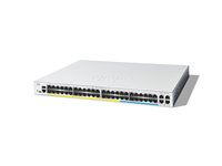 Cisco Catalyst 1300-48MGP-4X - Switch - L3 - Administrerad - 32 x 10/100/1000 (PoE+) + 16 x 2.5G (PoE+) + 4 x 10 Gigabit SFP+ - rackmonterbar - PoE+ (370 W) C1300-48MGP-4X