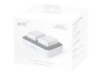 Arlo Ultra Dual Charging Station - Batteriladdare - Europa - för Arlo Pro 3, Pro 3 Floodlight Camera, Pro 4, Pro 5, Ultra 2; Go 2; Ultra VMA5400C-100EUS