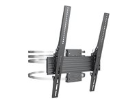 Multibrackets M Pro HD Series - Monteringssats (montering) - för platt panel - stål, aluminium - svart - skärmstorlek: 43"-86" - väggmonterbar, kolumn 7350022739475