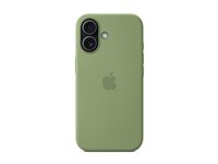 Apple - Baksidesskydd för mobiltelefon - MagSafe-kompatibilitet - silikon - ljus mossa - för iPhone 17 MGEX4ZM/A