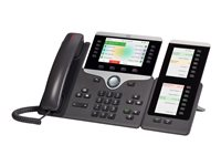 Cisco IP Phone 8861 - VoIP-telefon - IEEE 802.11a/b/g/n/ac (Wi-Fi) - SIP, RTCP, RTP, SRTP, SDP - träkol - återanvänd CP-8861-3PCC-K9-RF