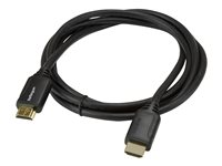StarTech.com Premium Höghastighets HDMI-kabel med Ethernet - 4K 60 Hz - 2 m - HDMI-kabel med Ethernet - HDMI hane till HDMI hane - 2 m - svart - för P/N: EXTEND-HDMI-4K40C6P1, KITBXAVHDPEU, KITBXAVHDPUK, KITBXDOCKPEU, KITBXDOCKPUK HDMM2MP