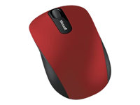 Microsoft Bluetooth Mobile Mouse 3600 - Mus - höger- och vänsterhänta - optisk - 3 knappar - trådlös - Bluetooth 4.0 - mörkröd PN7-00013