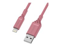 OtterBox Standard - Lightning-kabel - USB hane till Lightning hane - 1 m - lillarosa 78-52639
