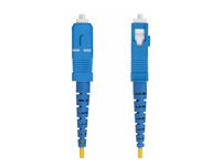 StarTech.com 10m (32.8ft) LC to SC (UPC) OS2 Single Mode Simplex Fiber Optic Cable, 9/125µm, Laser Optimized, 40G/100G, Bend Insensitive, Low Insertion Loss - LSZH Fiber Patch Cord (SPSMLCSC-OS2-10M) - Patch-kabel - LC/UPC enkelläge (hane) till SC/UPC enkelläge (hane) - 10 m - 2 mm - fiberoptisk - simplex - 9 / 125 mikrometer - OS1/OS2 - halogenfri, passiv, dubbelriktad - gul SPSMLCSC-OS2-10M