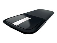 Microsoft Arc Touch Mouse - Mus - höger- och vänsterhänta - optisk - 2 knappar - trådlös - 2.4 GHz - trådlös USB-mottagare - svart RVF-00050