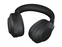 Jabra Evolve2 85 UC Stereo - Headset - fullstorlek - Bluetooth - trådlös, kabelansluten - aktiv brusradering - 3,5 mm kontakt - ljudisolerande - svart 28599-989-899