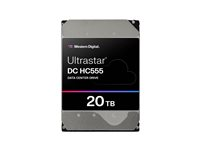 WD Ultrastar DC HC555 - Hårddisk - datacenter - 20 TB - inbyggd - 3.5" - SAS 12Gb/s - 7200 rpm - buffert: 512 MB 0B47749