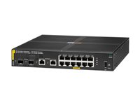 HPE Aruba 6000 12G Class4 PoE 2G/2SFP 139W Switch - Switch - Administrerad - 12 x 10/100/1000 (PoE+) + 2 x Gigabit SFP + 2 x 1000Base-T - rackmonterbar - PoE (139 W) R8N89A#ABB