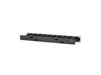 APC Horizontal Cable Manager Single-Sided with Cover - Kabelhållarsats för rack - svart - 1U - 19" - TAA-kompatibel - för P/N: SMTL2K2RM2UCL, SMTL2K2RM2UCLNC, SMTL3KRM2UCL, SMTL3KRM2UCLNC, SRTL3KRM1UWC AR8602A