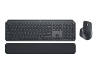 Logitech MX Keys Combo for Business | Gen 2 - Sats med tangentbord och mus - bakgrundsbelyst - trådlös - Bluetooth LE - QWERTZ - schweizisk - grafit 920-010928
