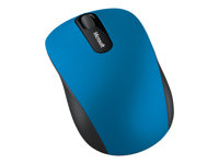 Microsoft Bluetooth Mobile Mouse 3600 - Mus - höger- och vänsterhänta - optisk - 3 knappar - trådlös - Bluetooth 4.0 - blå PN7-00023