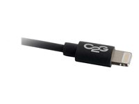 C2G USB A Male to Lightning Male Sync and Charging Cable - Lightning-kabel - Lightning hane till USB hane - 1 m - svart 86050