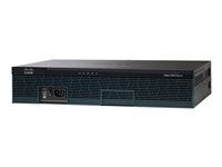 Cisco 2911 Voice Bundle - Router - röst/faxmodul 1GbE - WAN-portar: 3 - rackmonterbar, väggmonterbar C2911-CME-SRST/K9