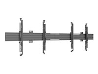 Multibrackets M Pro MBW2U - Konsol - mikrojustering - för 2 LCD-bildskärmar - plast, aluminium, stål - svart - skärmstorlek: 32"-65" - väggmonterbar 7350105210631