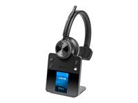 HP Poly Savi 7410 OFFICE - Savi 7400 series - headset - på örat - DECT / Bluetooth - trådlös - svart - Certifierad för Microsoft-teams 8L593AA#ABB