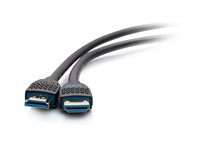 C2G 10ft 8K HDMI Cable with Ethernet - Performance Series Ultra High Speed - Ultra High Speed - HDMI-kabel med Ethernet - HDMI hane till HDMI hane - 3 m - svart - stöd för 10K, 8K60 Hz (7680 x 4320) stöd, 4K120 Hz (4096 x 2160) stöd C2G10455