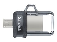 SanDisk Ultra Dual - USB flash-enhet - 32 GB - USB 3.0 / micro USB SDDD3-032G-G46