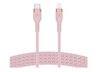 Belkin BoostCharge - Lightning-kabel - 24 pin USB-C hane till Lightning hane - 1 m - rosa CAA011BT1MPK