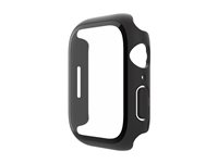 Belkin SCREENFORCE TemperedCurve - Stötsskydd för smartwatch - 2-i-1 - polykarbonat, tempererat glas (9H) - svart OVG004ZZBK-REV