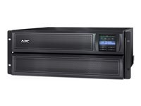APC Smart-UPS X 2200 Rack/Tower LCD - UPS (rackmonterbar/extern) - AC 230 V - 1980 Watt - 2200 VA - Ethernet 10/100, RS-232, USB - utgångskontakter: 12 - 4U - svart - med APC UPS Network Management Card SMX2200HVNC