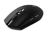 Logitech G G305 - Mus - optisk - 6 knappar - trådlös - 2.4 GHz - trådlös USB-mottagare - svart 910-005282
