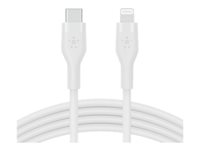 Belkin BOOST CHARGE - Lightning-kabel - 24 pin USB-C hane till Lightning hane - 2 m - vit CAA009BT2MWH